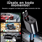 CARGADOR 4 EN 1 PARA AUTO ⚡